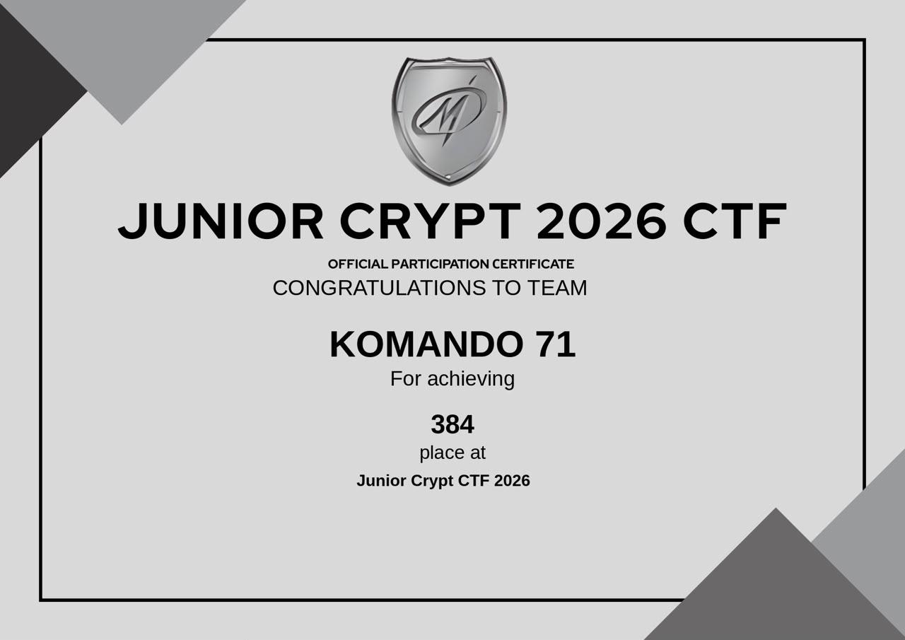 Junior crypto ctf
